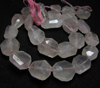 14 inches Gorgeous Pink Colour Rose quartz - Faceted Nuggest Huge Size - 10 - 13 mm approx